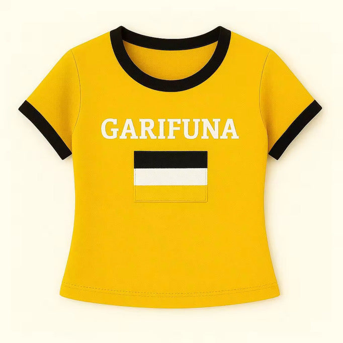 Garifuna Crop Top Flag Tee